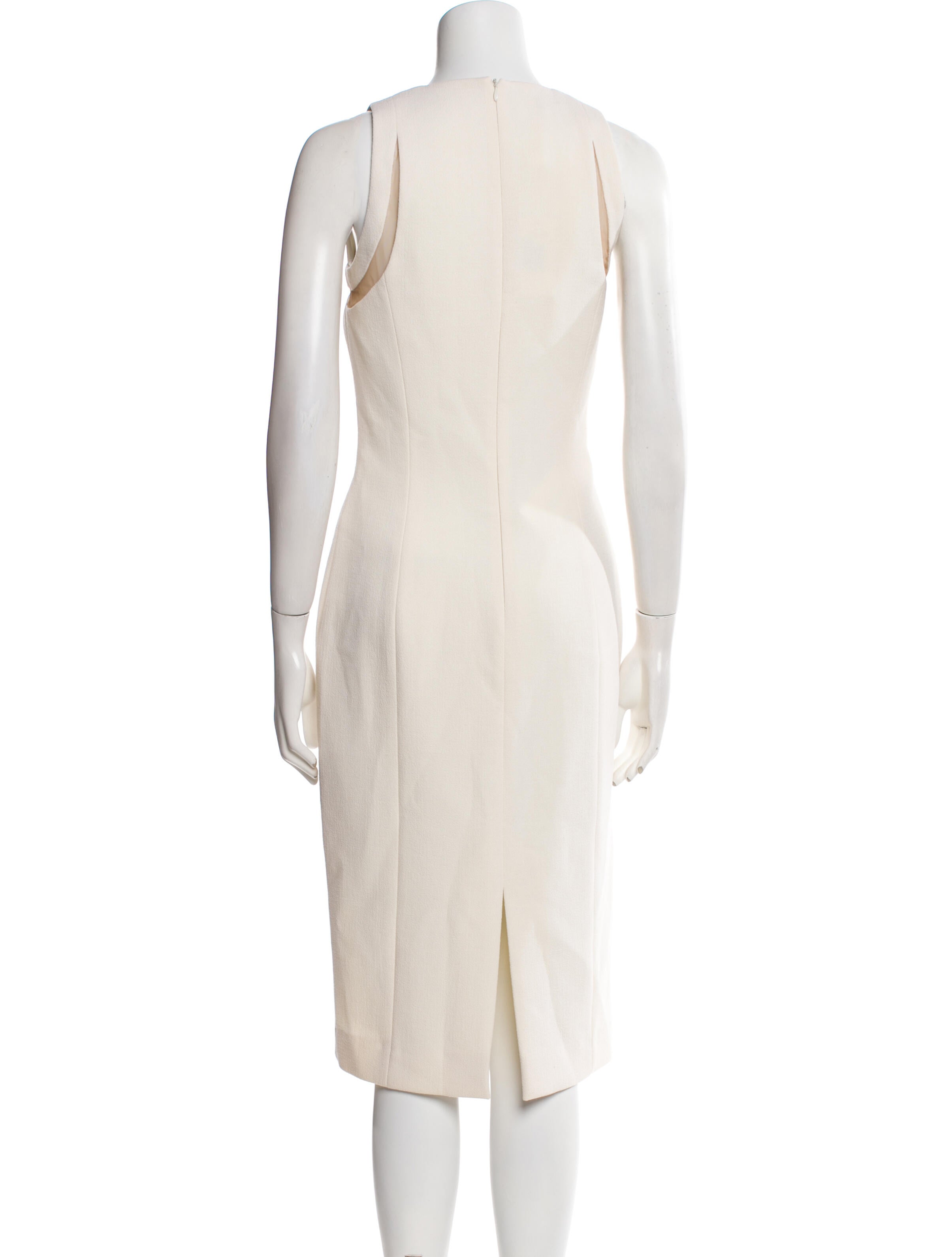 Michael Kors Virgin Wool Midi Length Dress